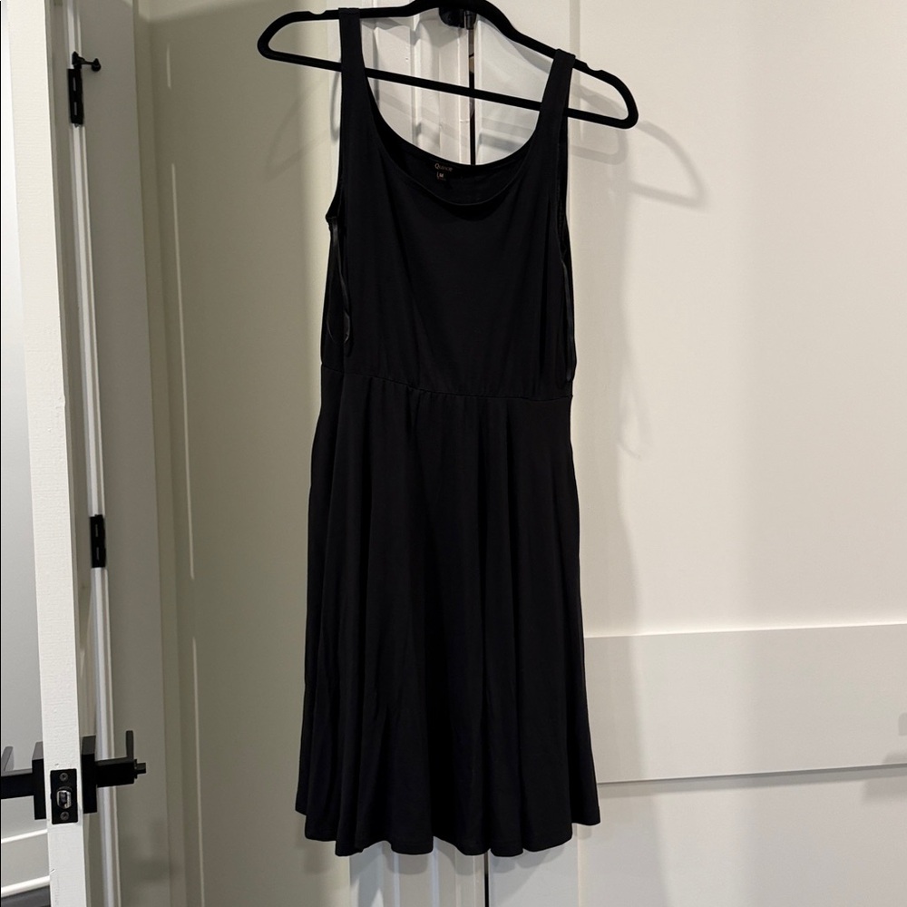 Quince black tank dress.